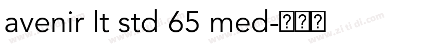 avenir lt std 65 med字体转换